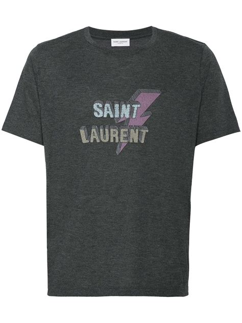 Saint Laurent T Shirt Lightning Bolt 